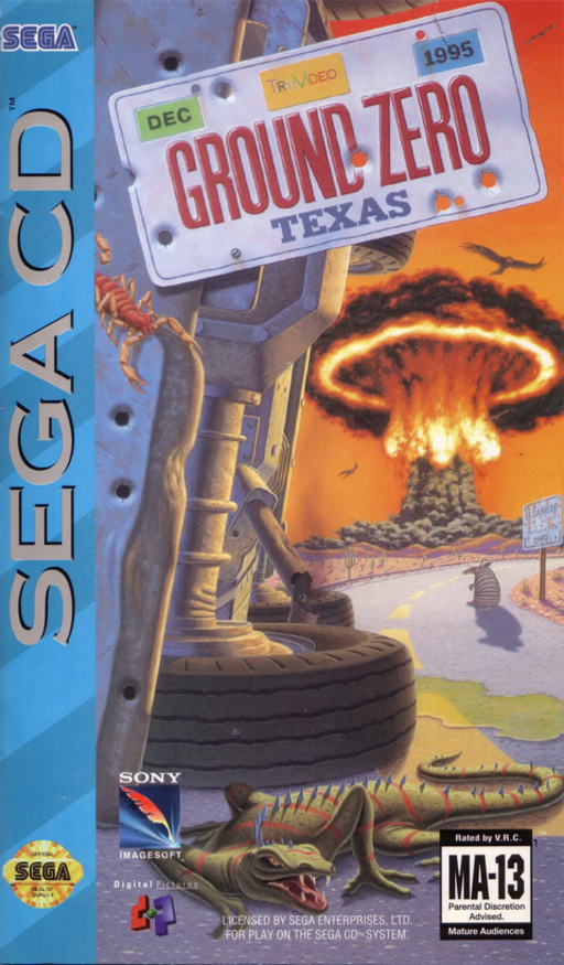 Ground Zero Texas (USA) (Disc 2) Sega CD Game Cover
